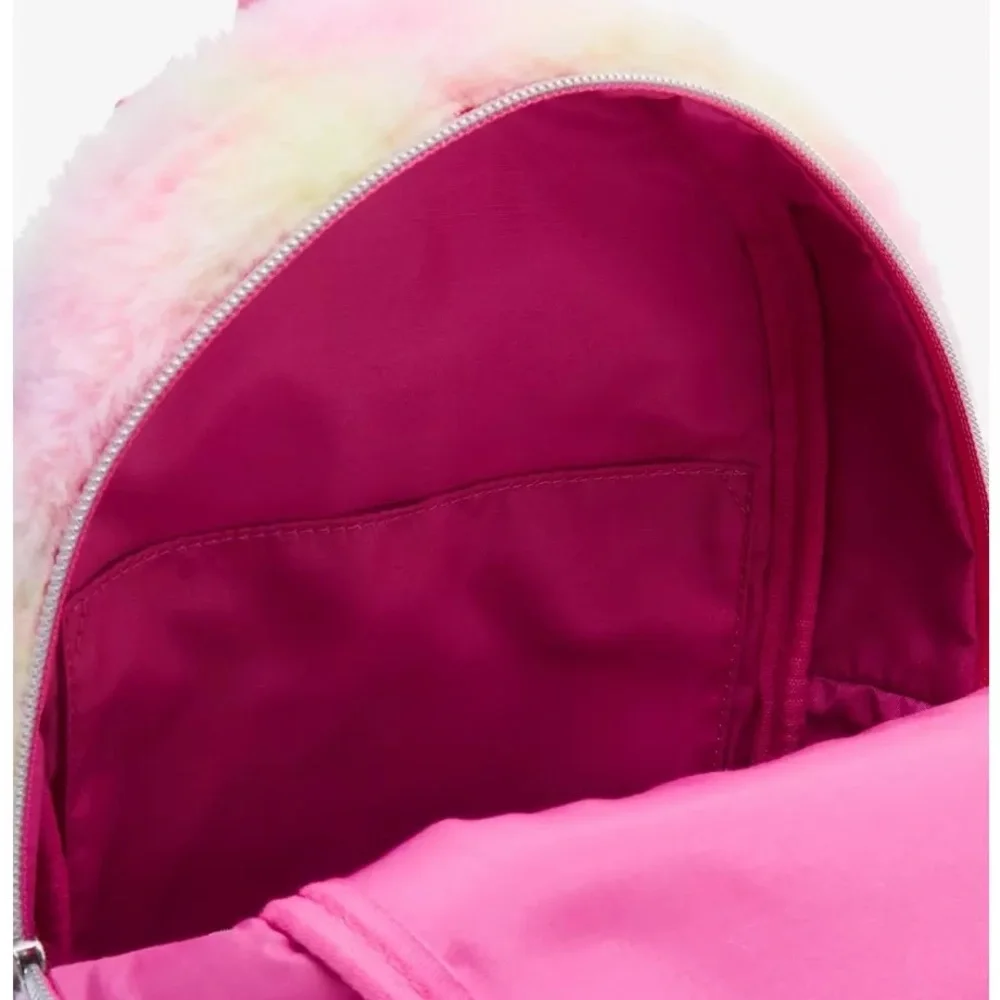 Care Bears Pastel Rainbow Fuzzy‎ Mini Backpack Loungefly Hot Topic